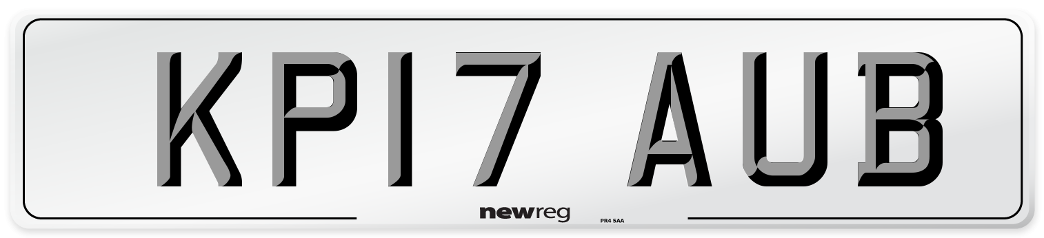 KP17 AUB Number Plate from New Reg